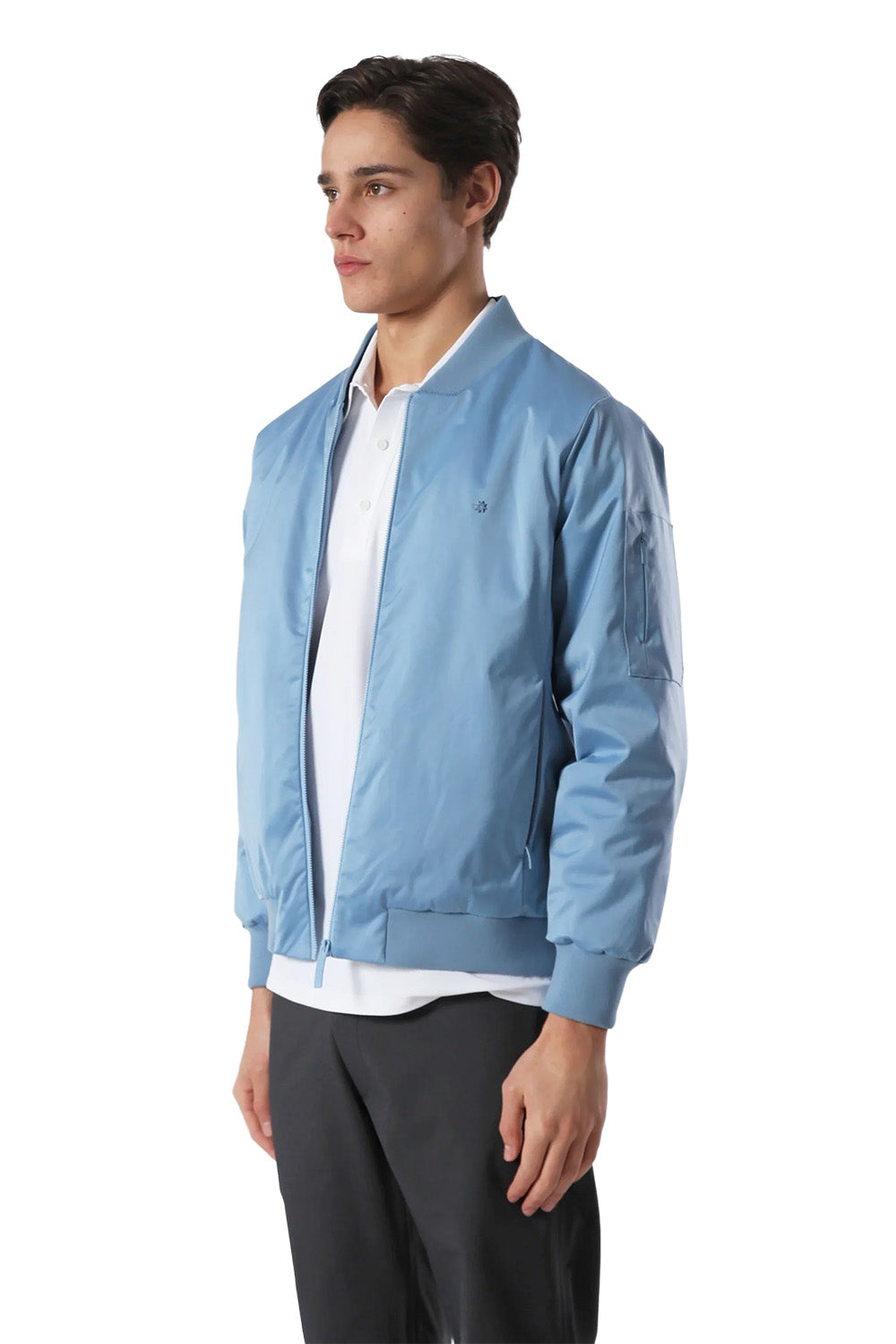 Saten Bomber Ceket - 1