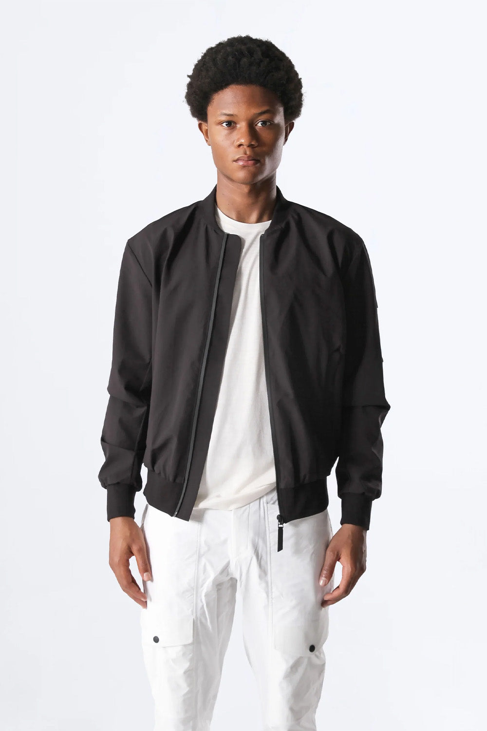 Dokulu Insulated Bomber Ceket - 0