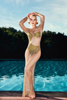 Shiny Gold Handmade Dress - 0