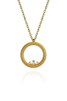 Midi Princess Semita Altın Kaplama Gümüş Kadın Kolye - 0