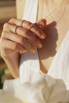 Midi Princess Semita Altın Kaplama Gümüş Kadın Kolye - 3