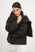 Fermuar Kapama Kaşe Ceket - 1