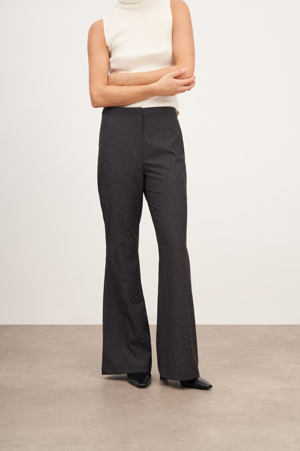 Füme Flare Kesim Pantolon - 1