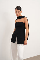 Cep Ve Yırtmaç Detaylı Büstiyer - 0