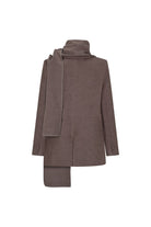 Vizon Şal Detaylı Kaşe Blazer Ceket - 5