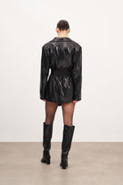 Payetli Oversize Blazer Ceket - 2