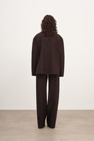 Acı Kahve Çift Cep Detaylı Oversize Blazer Ceket - 3