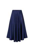 Lacivert Saten Pileli Çan Etek - 2