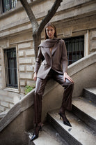 Timsah Görünümlü Düz Kesim Pantolon - 2