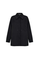 Taş İşlemeli Siyah Oversize Gömlek - 2