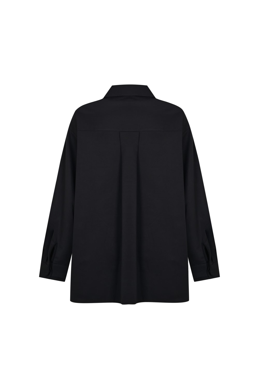 Taş İşlemeli Siyah Oversize Gömlek - 3