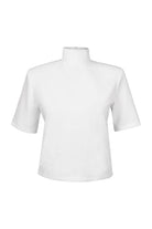 Vatkalı Dik Yaka Tshirt - 0