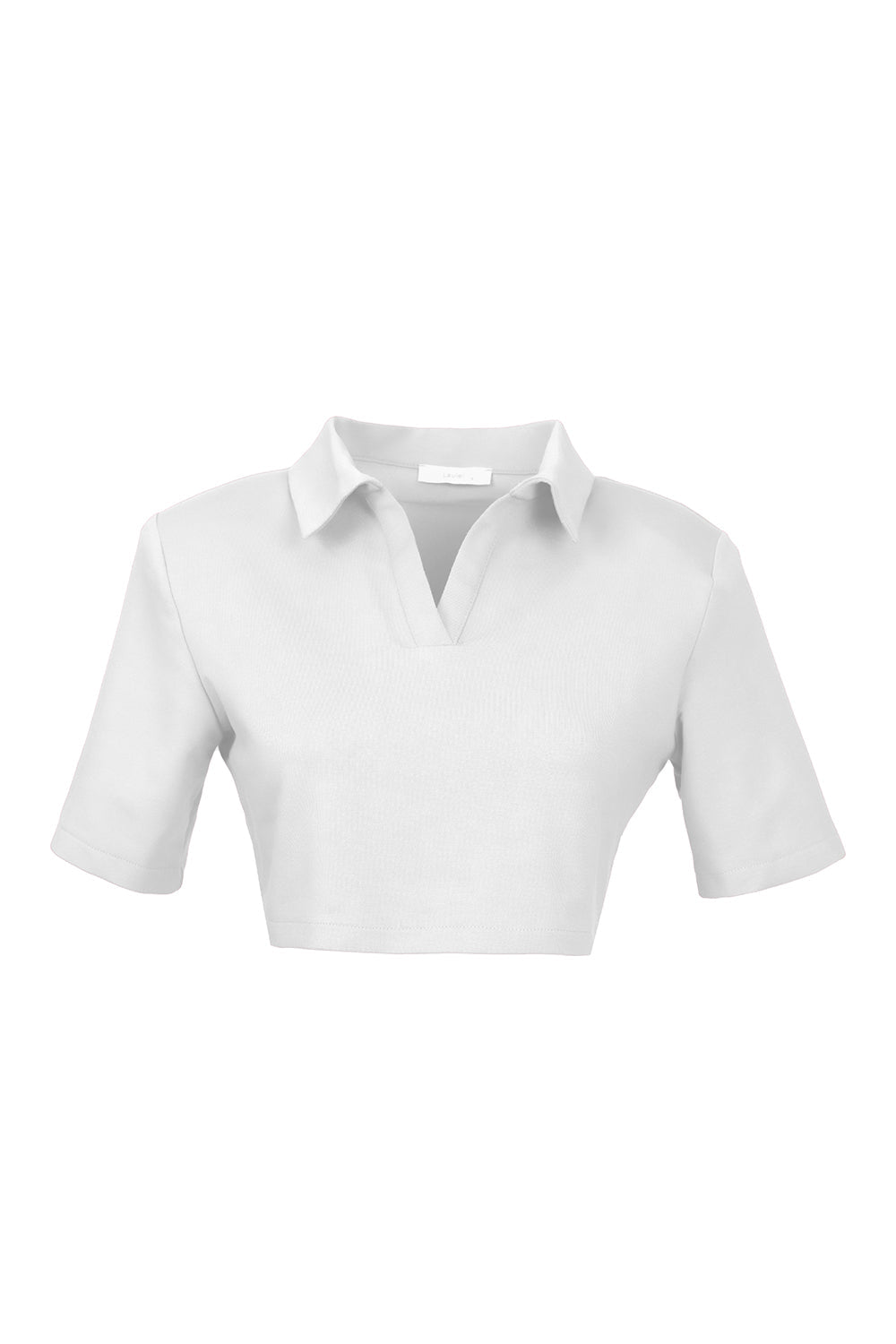 Vatkalı Polo Yaka Crop - 0