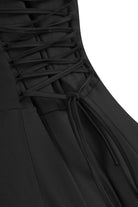 Luna Siyah Midi Elbise - 4