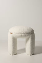 Macaron Puf | Beyaz Renkli Minimal Ve Şık Oturma Pufu - 1