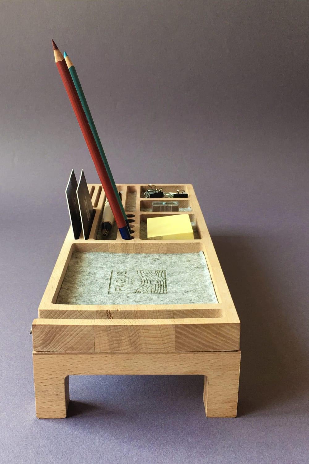 Mini Sharpy Masa Düzenleyici (Gri) - 10