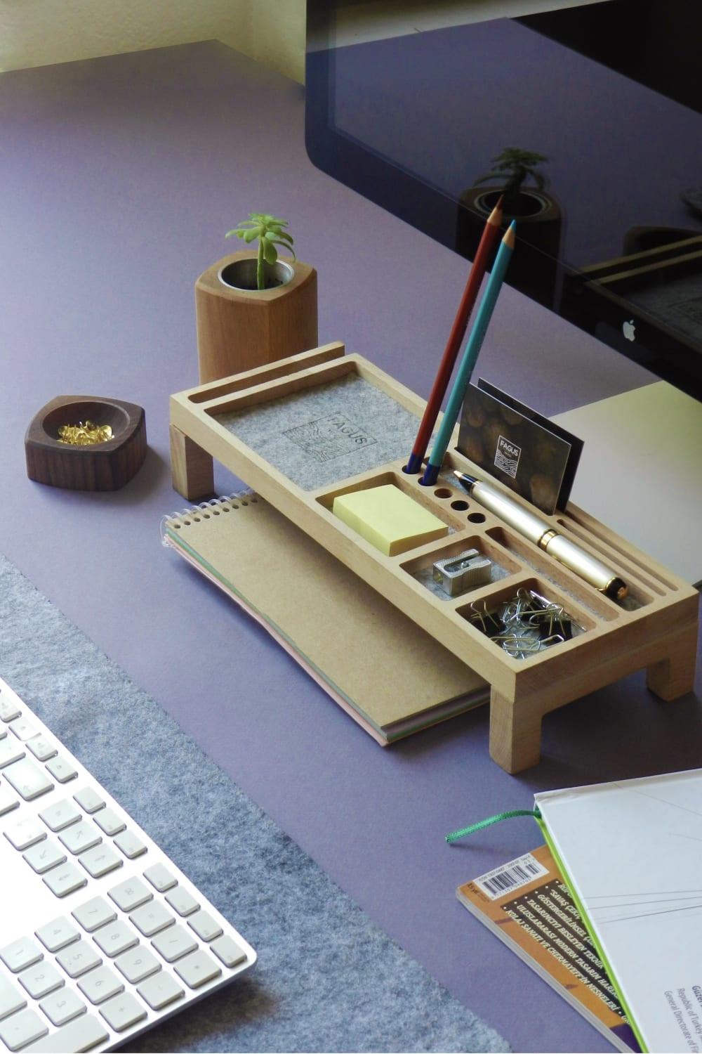 Mini Sharpy Masa Düzenleyici (Gri) - 1