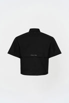 Siyah Box Fit Kısa Kollu Teknik Gömlek - 2