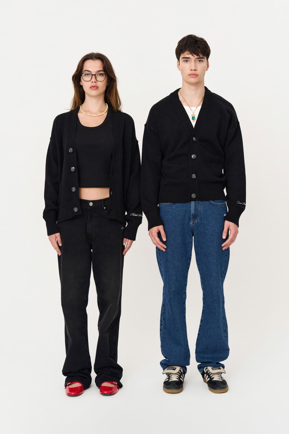 Nakışlı Siyah Hırka - 1