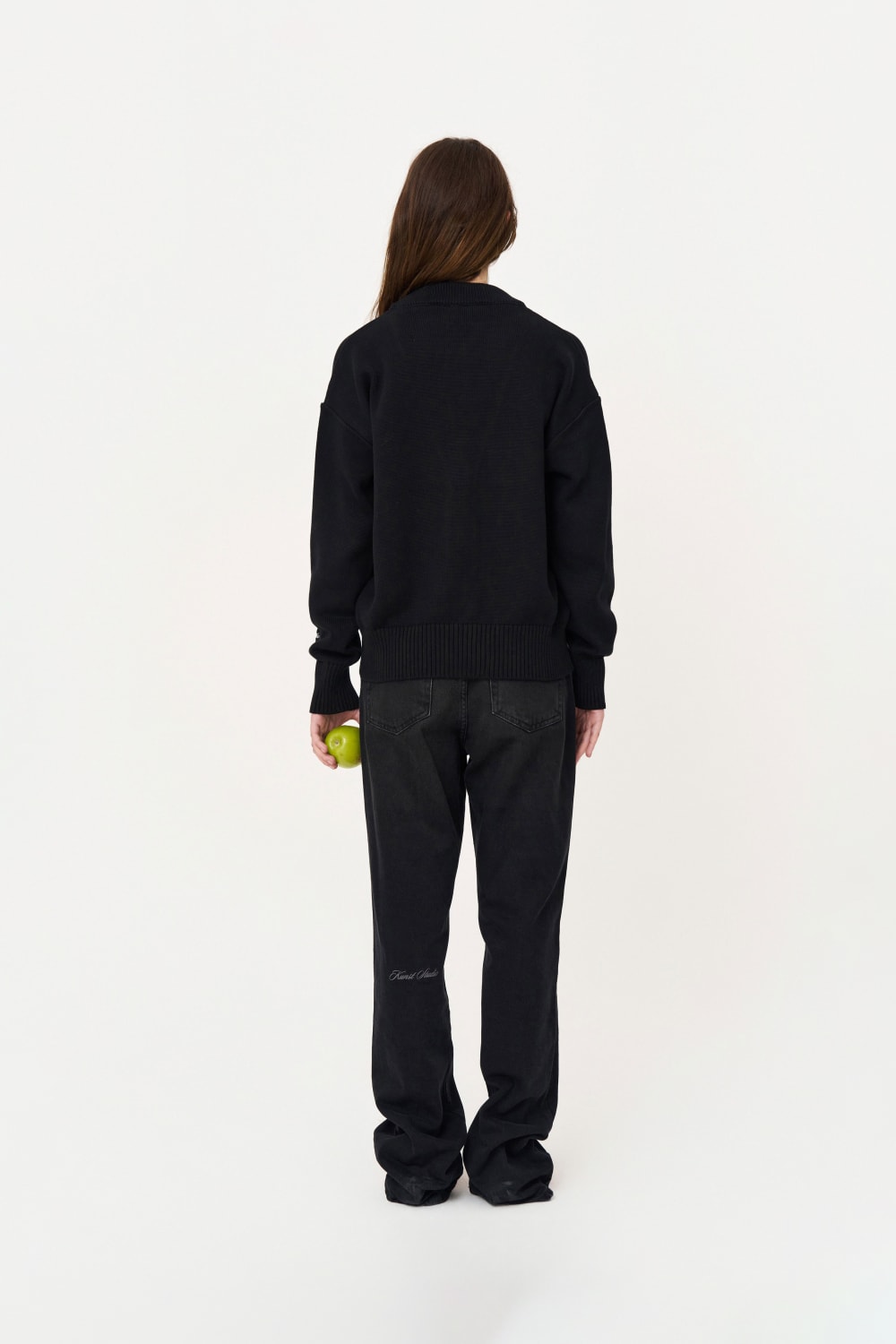 Nakışlı Siyah Hırka - 4