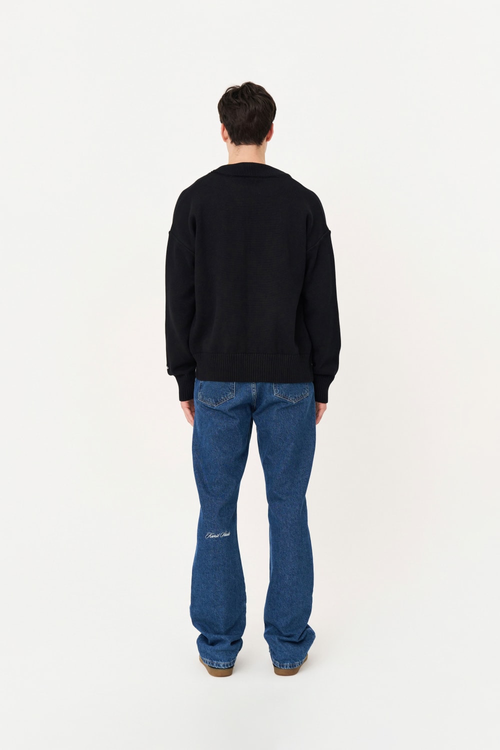 Nakışlı Siyah Hırka - 6