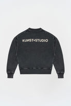 Yıkanmış Gri Oversize Sweatshirt - 0