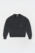 Yıkanmış Gri Oversize Sweatshirt - 2
