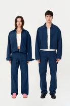 Box Fit Mavi Ceket - 1