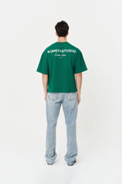 Kısa Kollu Baskılı Box Fit Yeşil T-Shirt - 6