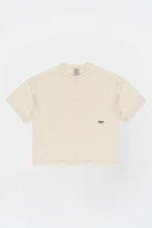 Kısa Kollu Baskılı Box Fit Ekru T-Shirt - 2