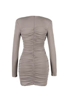 Eleni Drapeli Vizon Mini Elbise - 3