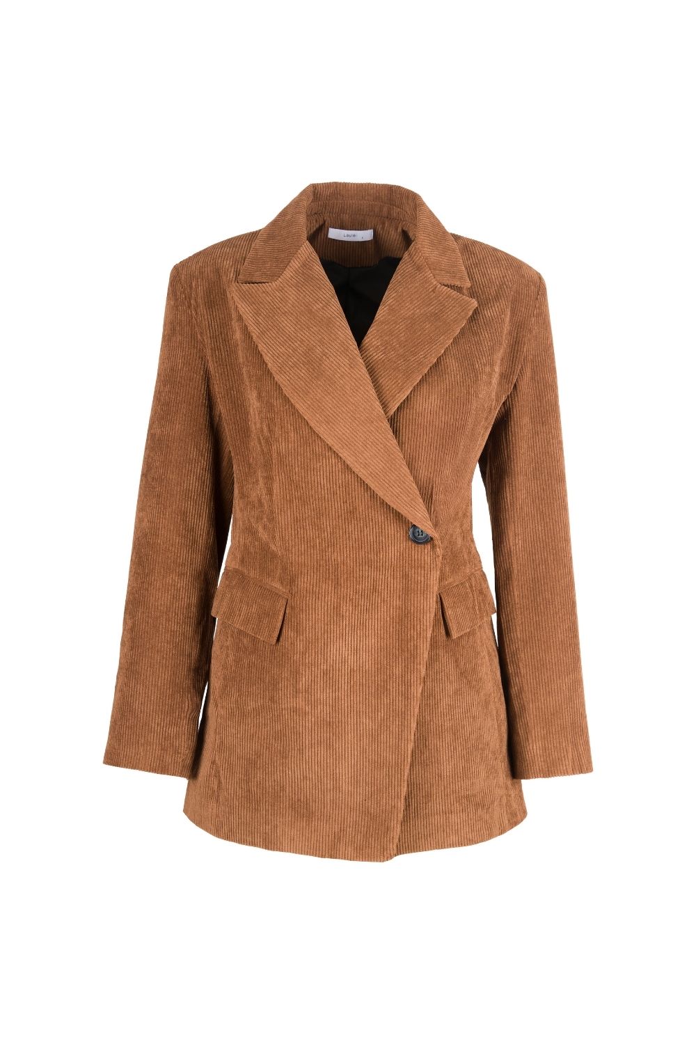 Fitilli Kadife Kahverengi Beli Kuşaklı Ceket - 3