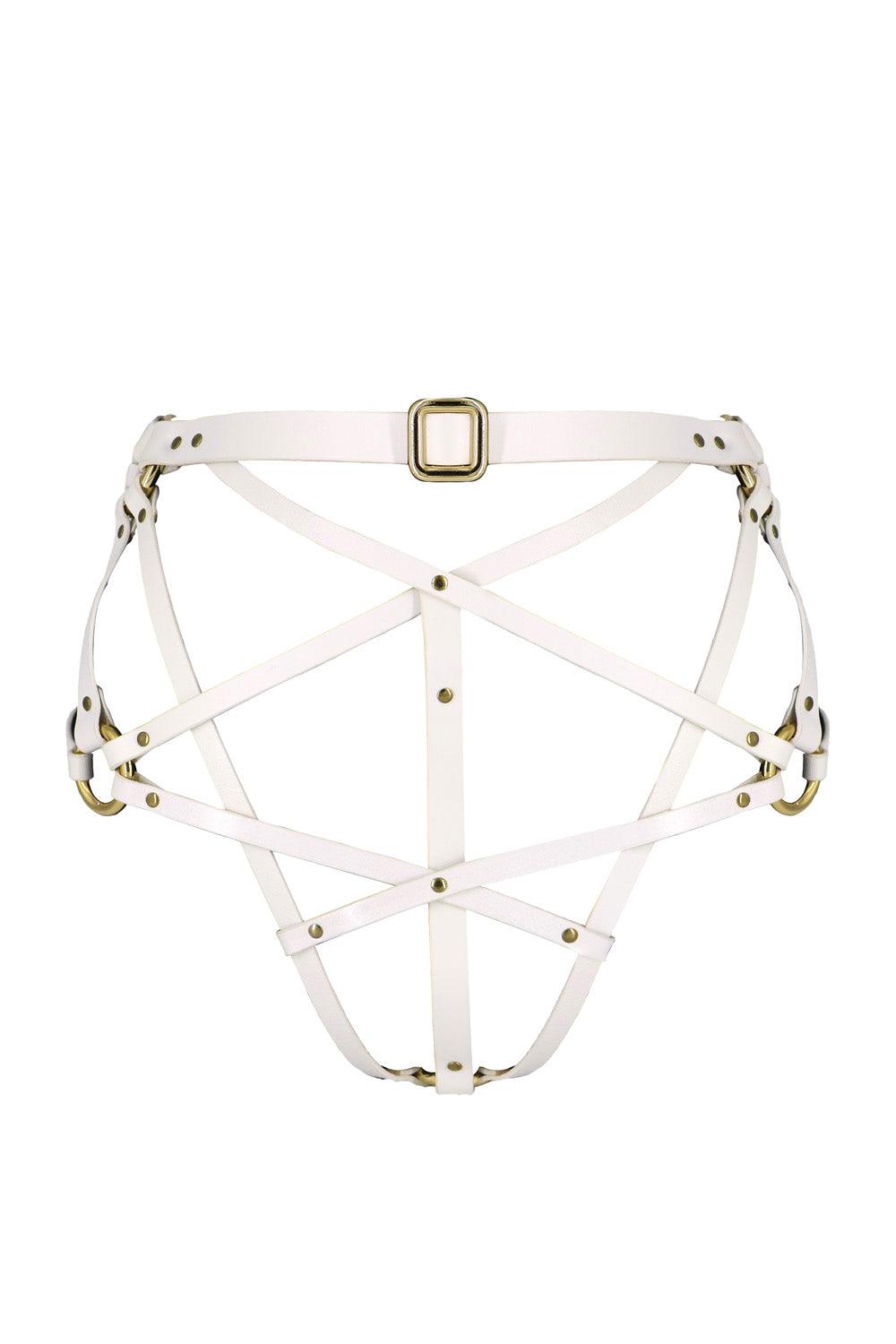 Enygma Harness White Gold Deri Aksesuar - 2