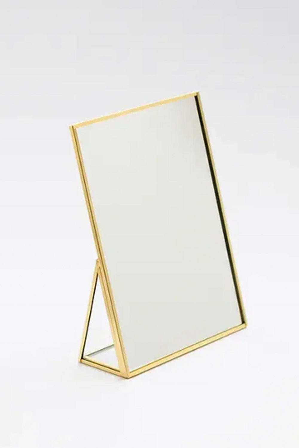 Pirinç Gold Masaüstü Makyaj Aynası 20x15cm - 1