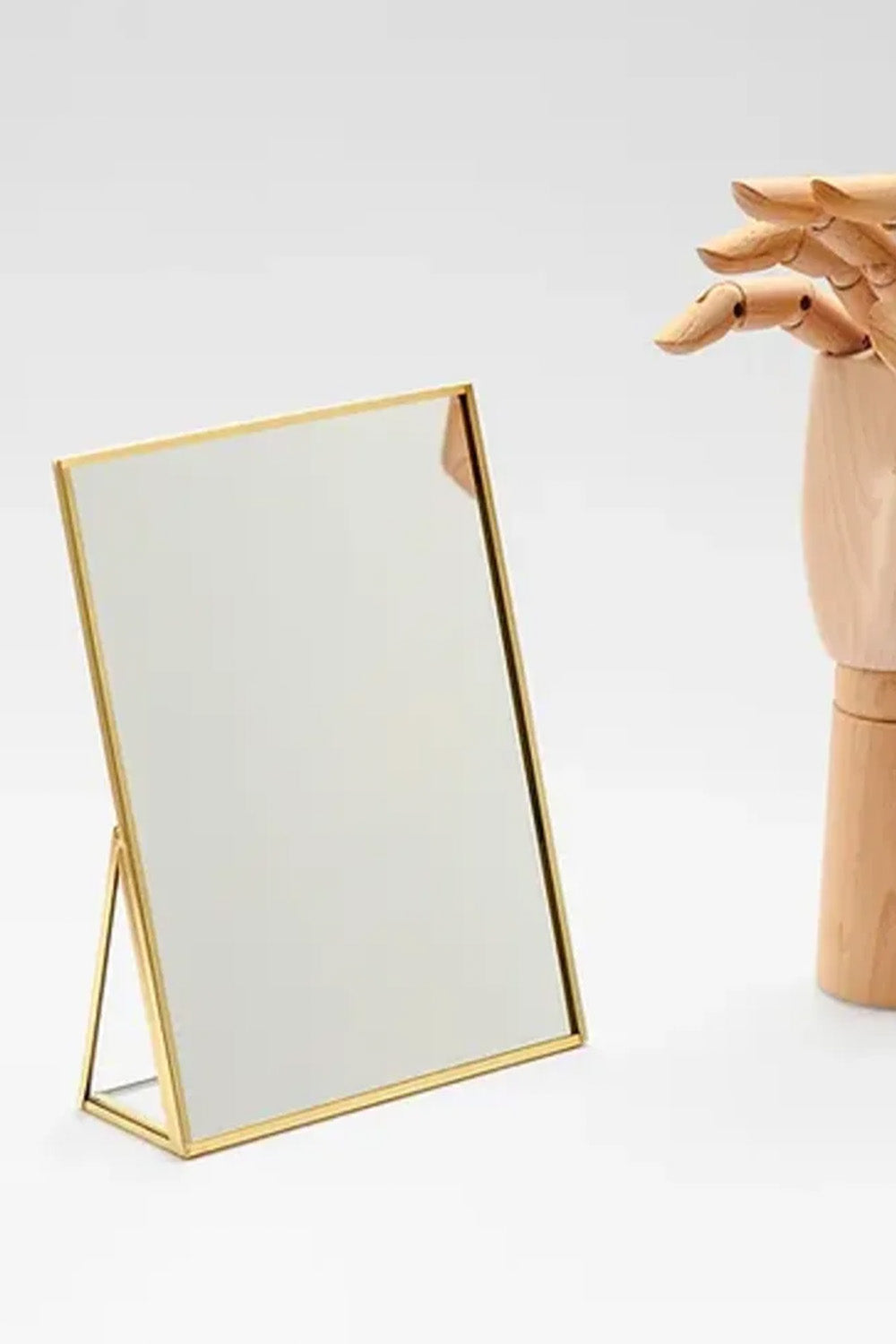 Pirinç Gold Masaüstü Makyaj Aynası 20x15cm - 2