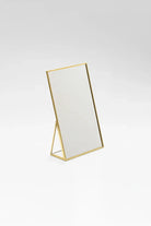 Pirinç Gold Masaüstü Makyaj Aynası 25x15cm - 0