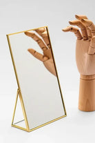 Pirinç Gold Masaüstü Makyaj Aynası 25x15cm - 2