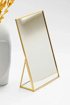 Pirinç Gold Masaüstü Makyaj Aynası 25x15cm - 3