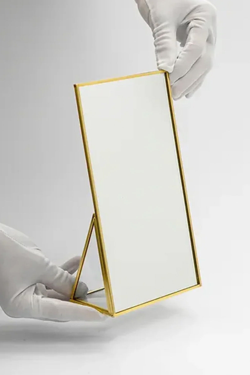 Pirinç Gold Masaüstü Makyaj Aynası 25x15cm - 4