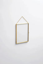 Dikey Pirinç Gold Kapaklı Cam Duvar Askılı Fotoğraf Çerçevesi 20x15cm - 0