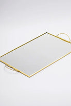 3 Parça Pirinç Gold Nişan Takımı Damat Kahvesi Sunum Tepsisi Yüzük Kutusu - 3