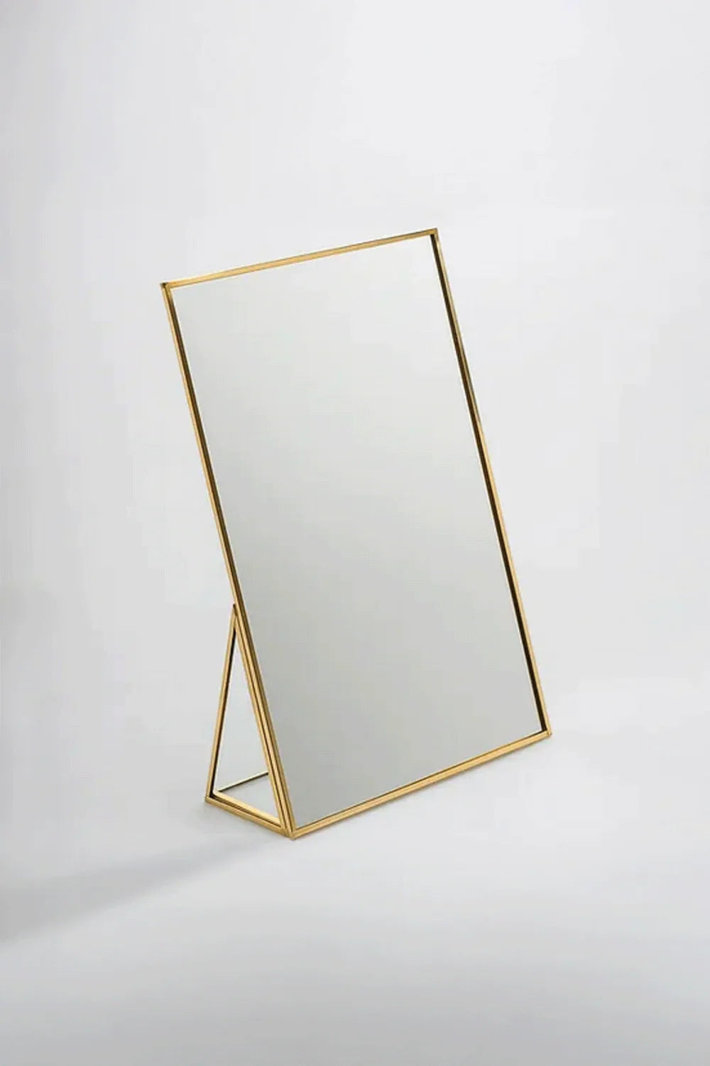 Pirinç Gold Masaüstü Makyaj Aynası 30x20cm - 0