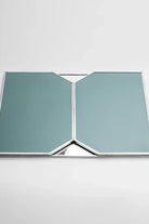 Gümüş Masaüstü Makyaj Aynası 60x30cm - 3