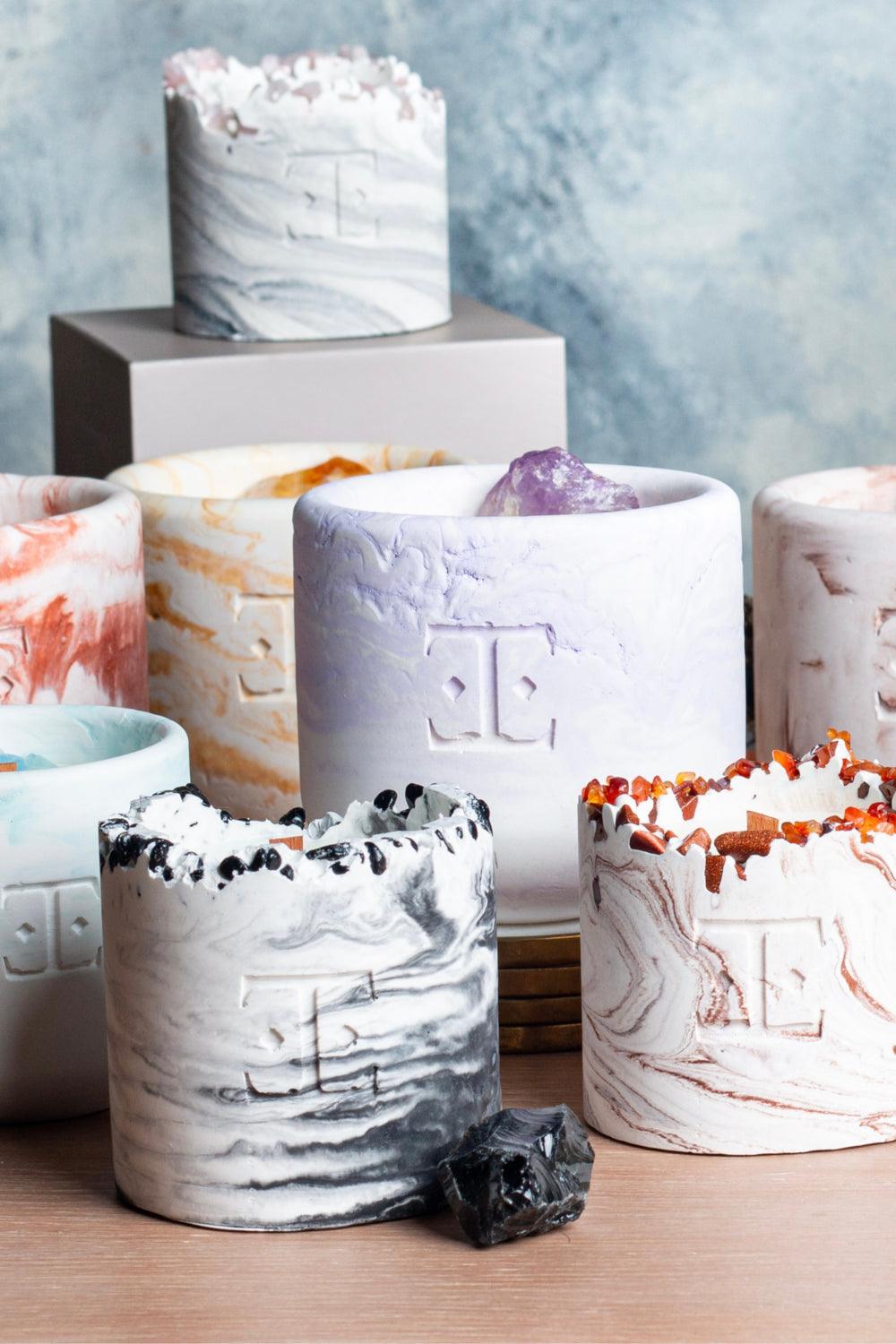 Black Rose Taşlı Küçük Boy Mum - 3