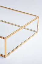 Pirinç Gold Cam Kapaklı Takı Aksesuar Çikolata Fotoğraf Kutusu 30x30x8cm - 3