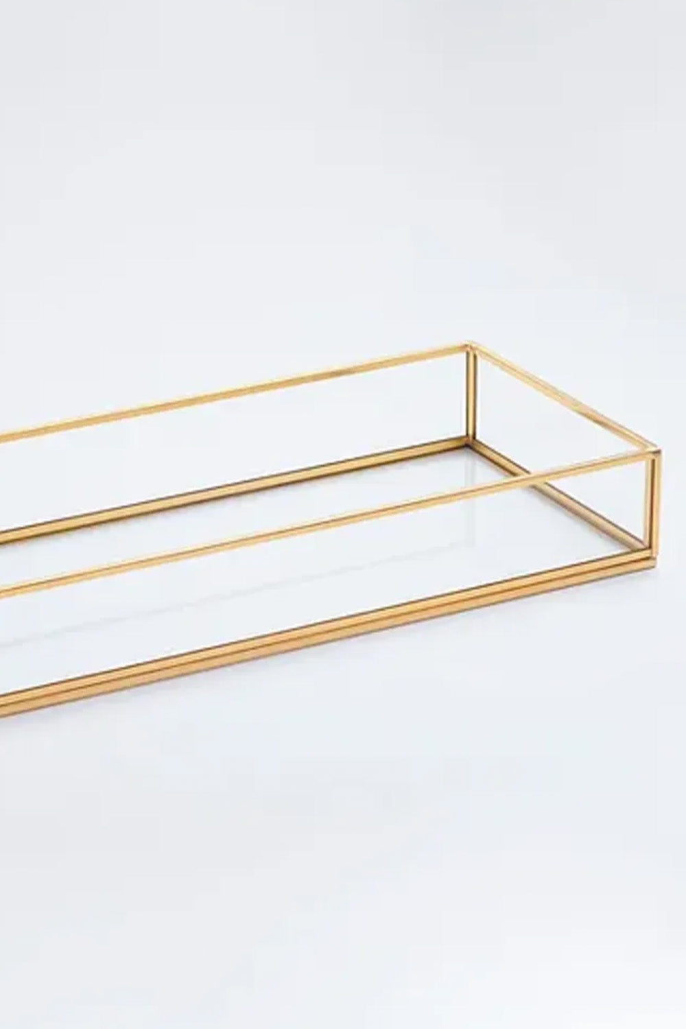 Pirinç Gold Tepsi Damat Kahvesi Nişan Sunum Tepsisi 35x15x6cm - 3