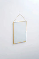 Dikey Pirinç Gold Cam Duvar Askılı Fotoğraf Çerçevesi Kapaklı 35x25cm - 0