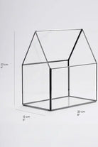 Siyah Geometrik Teraryum Cam Fanus Takı Aksesuar Çikolata Kutusu 23x20x12cm - 5