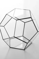 Siyah Geometrik Teraryum Cam Fanus Takı Aksesuar Çikolata Kutusu 21x21x17cm - 4