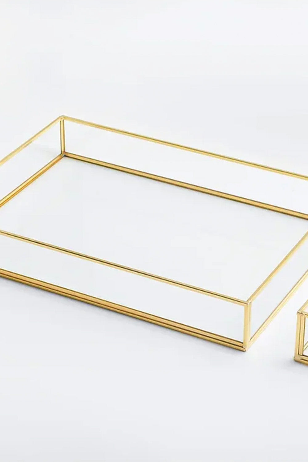 4 Parça Pirinç Gold Nişan Takımı Damat Kahvesi Sunum Tepsisi Yüzük Kutusu - 5